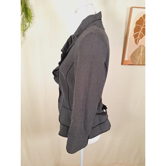 White House Black Market Women's Polka Dot Blazer Jacket Size 10 - Picture 5 of 8